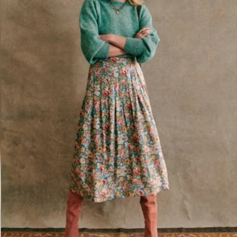 Sezane Jade Midi Skirt